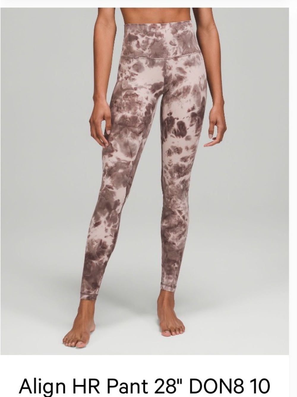 lululemon athletica High-Rise Tie-Dye Leggings — Brown Marble